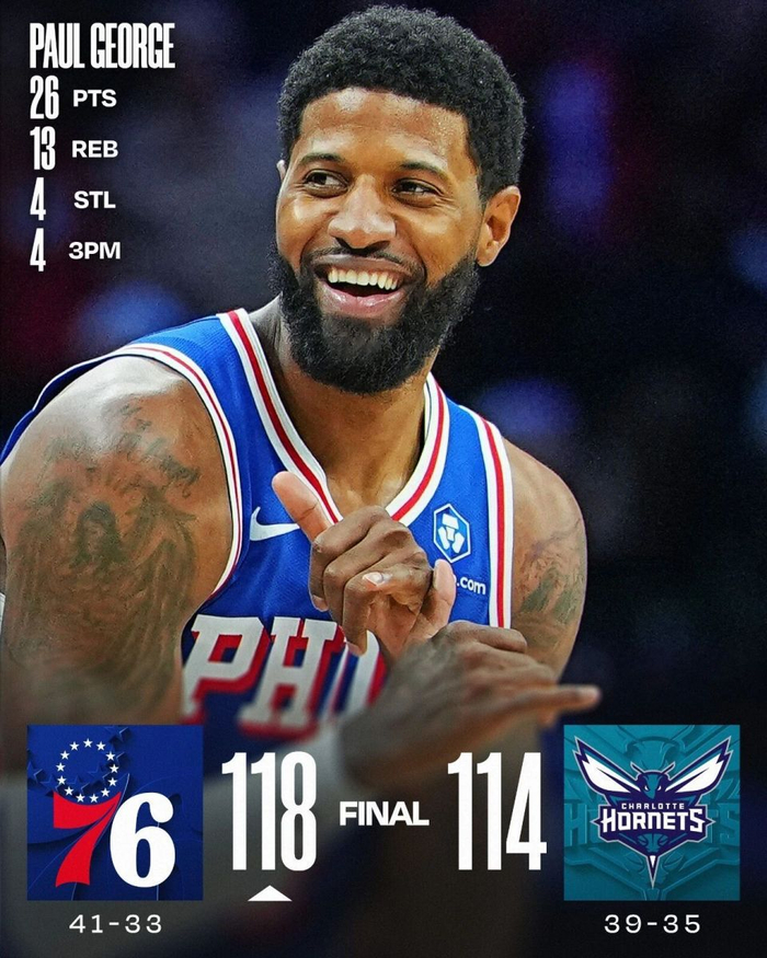 76人三巨头合体迎关键战 恩比德乔治复出助队冲