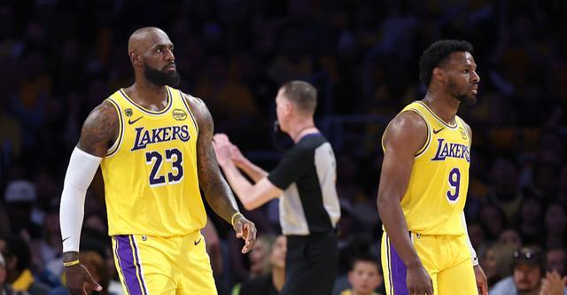 勒布朗·詹姆斯与儿子布朗尼同场竞技 全明星父